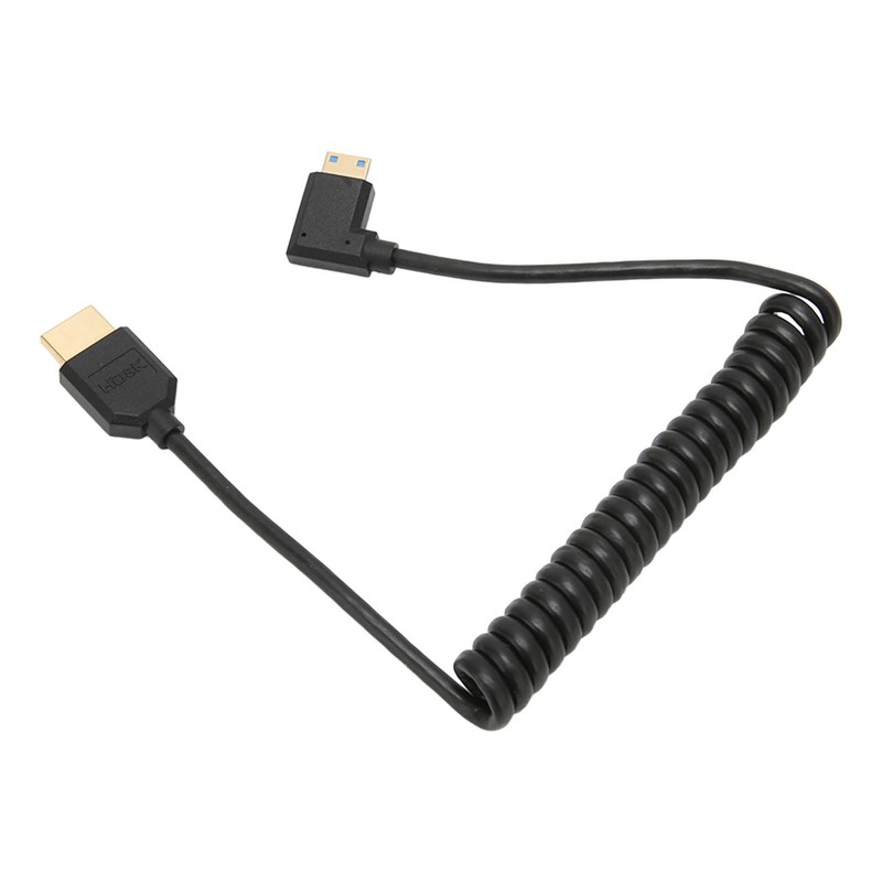 HD Multimedia Interface Cable 8K 48Gbps Right Elbow Mini HD