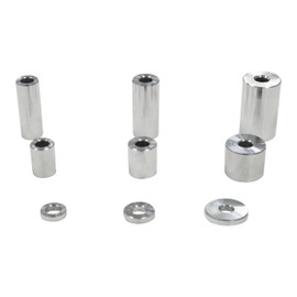 NTB AS62-18-20 General Purpose Aluminum Spacer, Inner Diameter: 0.2 x Outer Diameter: 0.7 x 0.8 inches (18 x 20 mm),