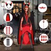 Devil Costume Women's Carnival Vampire Costume Set, Red Devil Cape