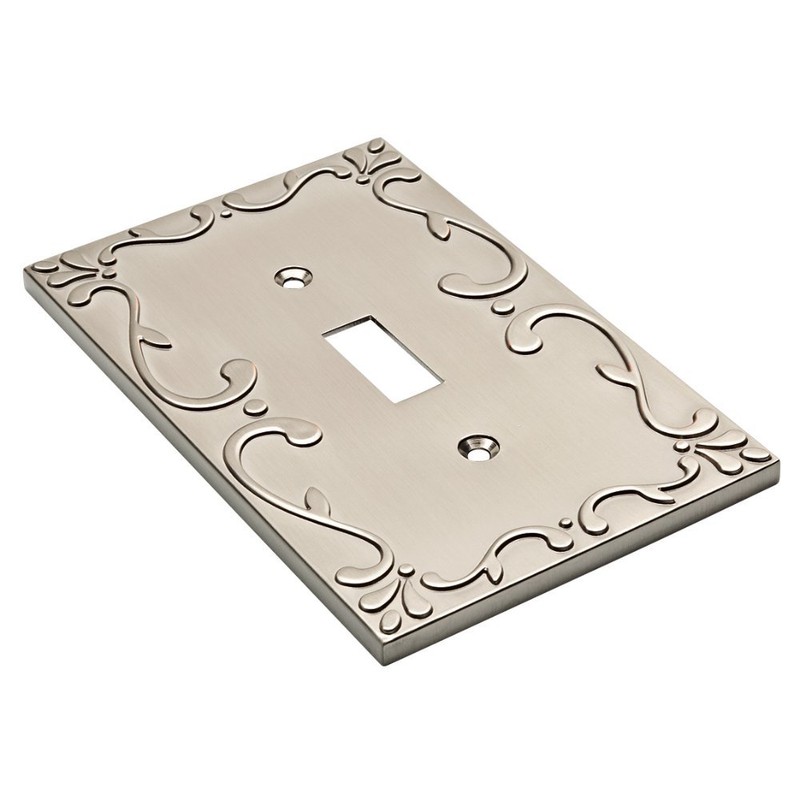 Franklin Brass Classic Lace (1-Pack) Decorative Light Switch Cover Brushed