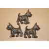 Collectible Scottish Terrier Figurine Solid Cast Iron 5 inch /