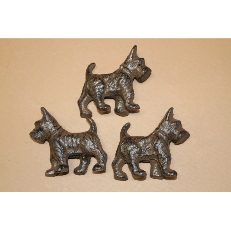 Collectible Scottish Terrier Figurine Solid Cast Iron 5 inch /
