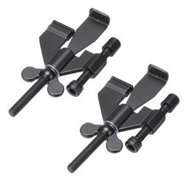 PATIKIL Black Portable Security Door Lock, 2 Pack Adjustable Hotel Door Lock Devices for Enhanced Safety for Traveling Hotel Home Apartment