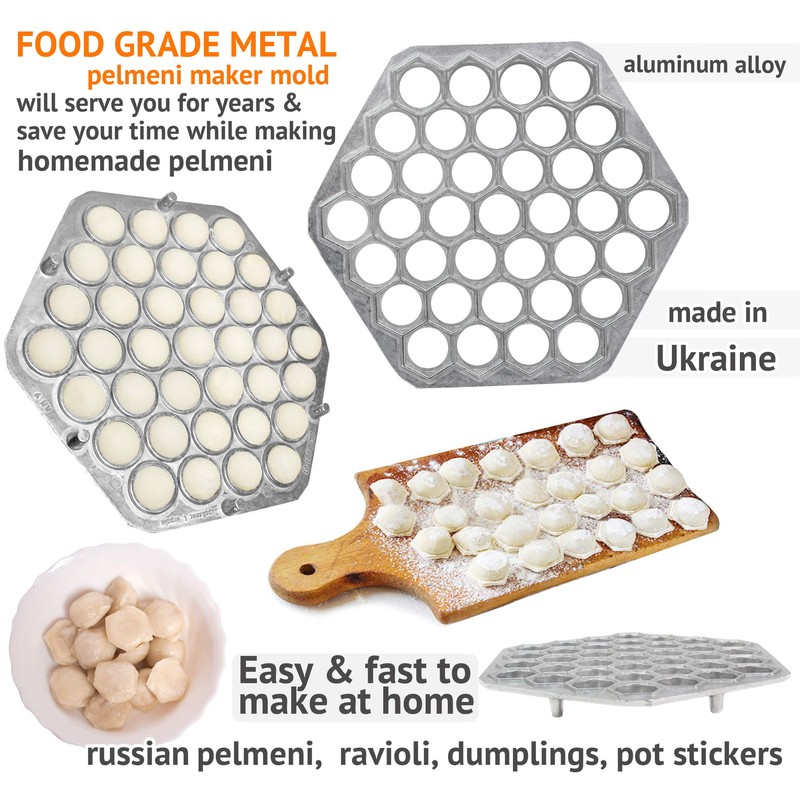 Metal Mold for Russian Ukraine Pelmeni Ravioli Meat Dumplings/ Pelmeni