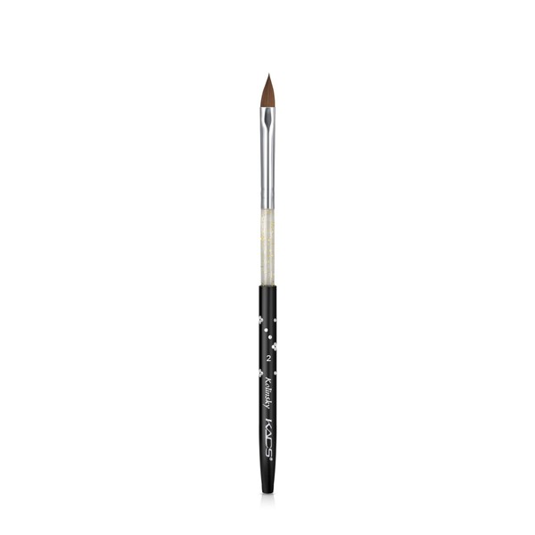 KADS 100% Kolinsky Sable Brush Professional Sable Acrylic Nail Art Brushes Pen Nail Brushes size 2#