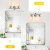 Unicozin 2 Light Vanity Lights, Brushed Nickel Wall Sconce Light