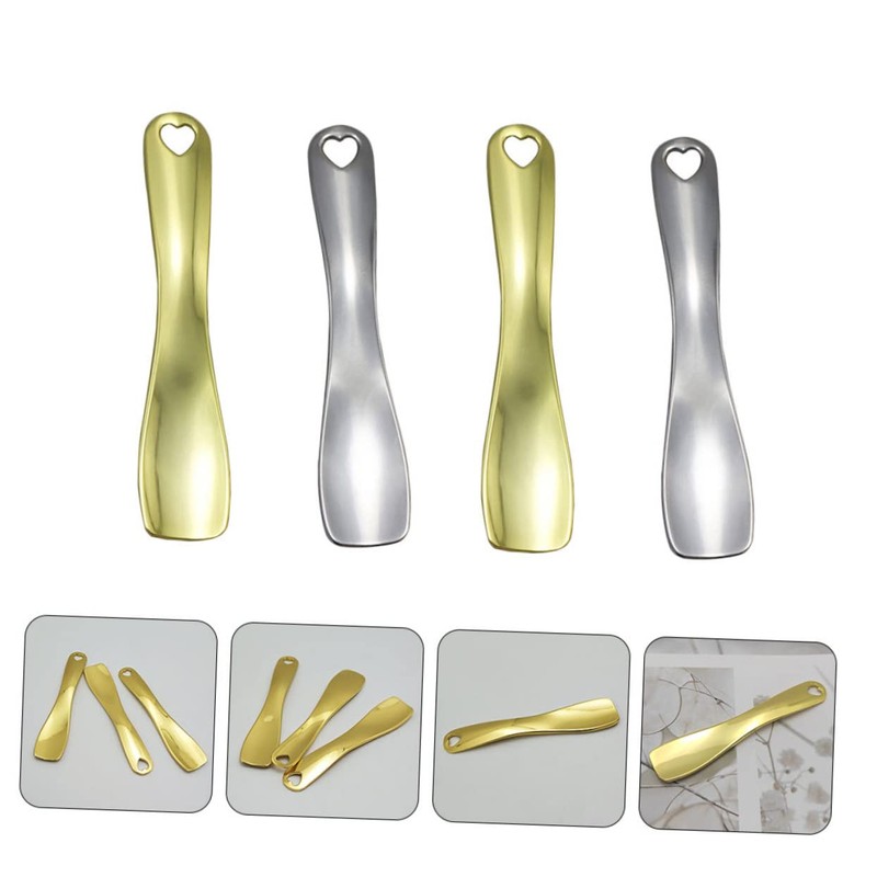 FOMIYES 4pcs Eye Cream and Makeup Spoon Facial Mask Applicators