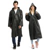 Opret Unisex Adult Black EVA Waterproof Rain Poncho Coat with