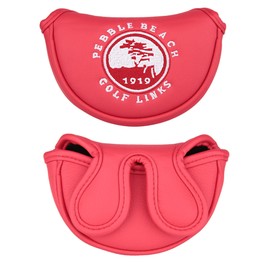 Golf Headcover Putter Cover Magnetic Compatible with Odyssey Red Small Small Size Fits Center Shaft American Stab Tree (Red)