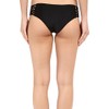 Amuse Society Womens Ana Solid Boycut Bikini Bottom Black Size