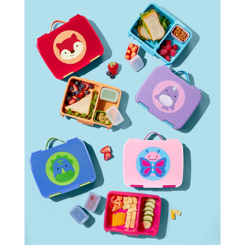 Skip Hop Kids Bento Lunch Box, Ages 3+, Zoo Fox