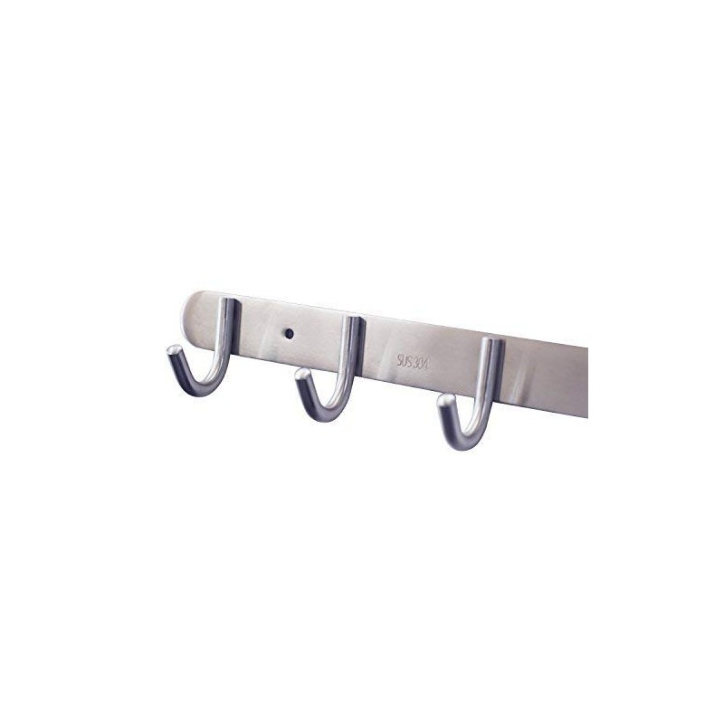 Coat Hook Rack with 8 Round Hooks - Premium Modern