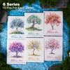 AuriicLeaf Flower Tree Scrapbook Stickers Set, 60PCS Holographic Ephemera for