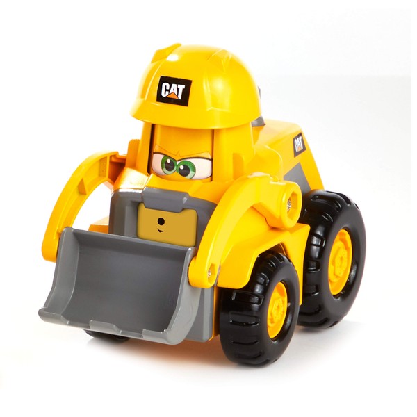 CAT Junior Crew Construction Pals Wheel Loader Educational Preschool Vehicle with Kid Vroom Sounds and Animated Face. for Ages 2+