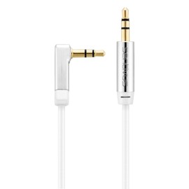 Sentivus Premium Audio Jack Cable 90 Degree Angled 2.00 m 3.5 mm Plug White