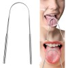 Cepillo Lengua Acero Inox Limpiador Lingual Limpieza Bucal F