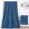 2 Pack Premium Microfiber Bath Towels - Ultra Soft &