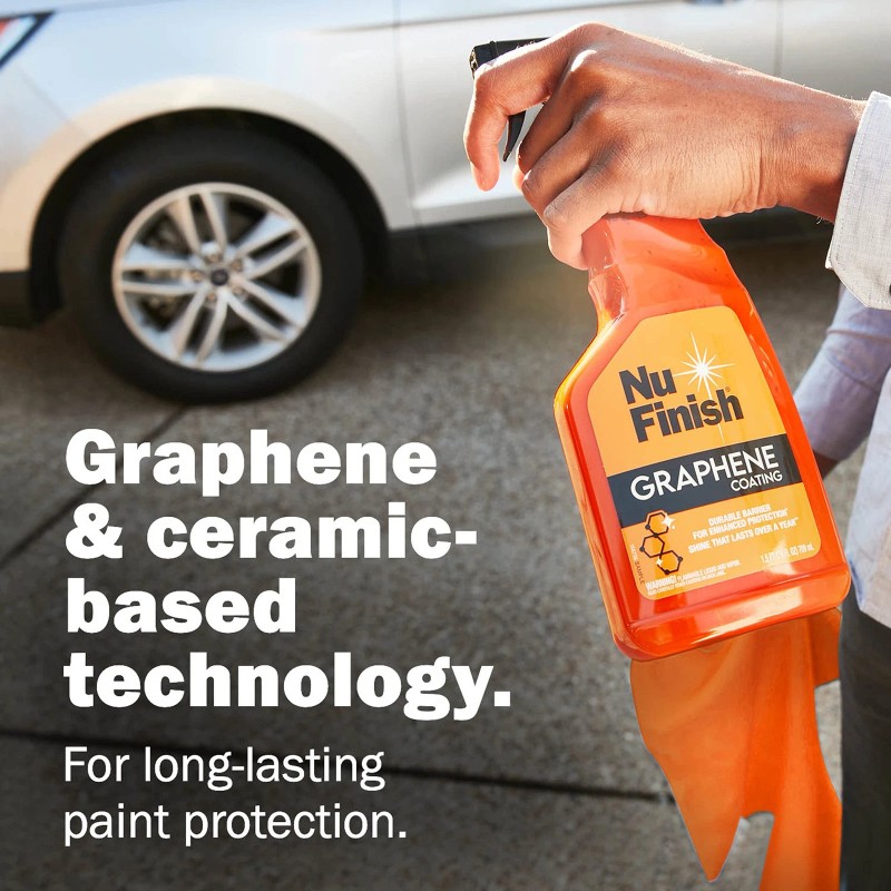 Nu Finish Graphene Coating Spray and Microfiber Towel Car Care