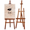 DJAR Wooden Art Easel for Painting,Adjustable Pine Wood Floor Easels