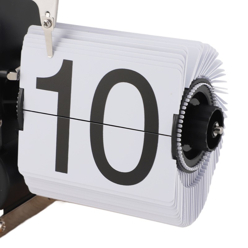 Retro Digital Flip Down Clock Flip Desk Clock Mechanical Battery