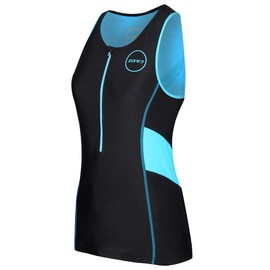 ZONE3 Women's Activate Tri Top, Black/Turquoise, XS