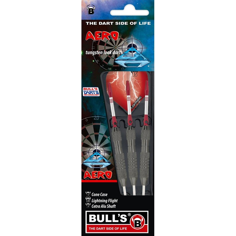 Bulls Aero Steel Dart – Black, 23 g