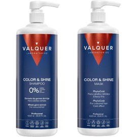 Valquer Pack Color y Brillo Shampoo y Mascarilla Efecto Frío 1L + 975 ml