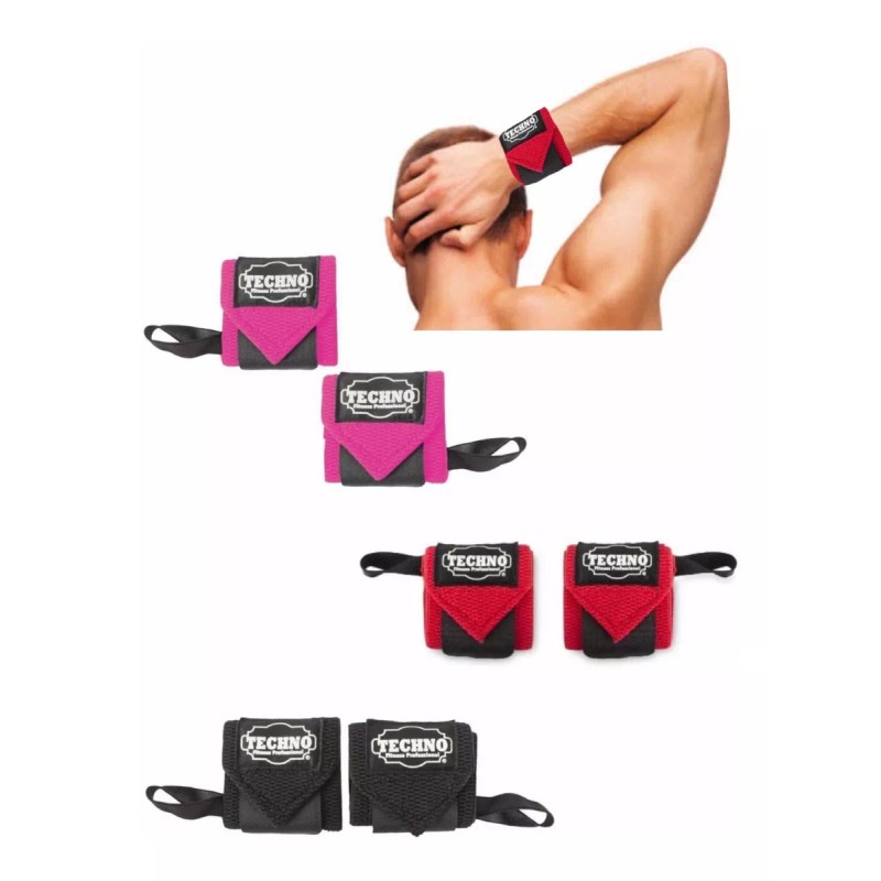 Techno Vendas Para Muñecas (par) Unisex Ajustables Gym Crossfit