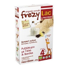 Frezylac Organic Rice Flour with Milk and Vanilla 4M 200g