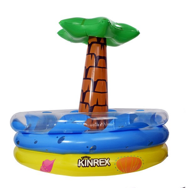 KINREX Inflatable Palm Tree Cooler, Hawaiian & Luau Theme Party Decor, Perfect for Pool Party & Summer BBQ Party, Inflatable Bar Cooler,Swimming Party Decoration Inflatable Chiller 25’’ Tall