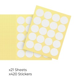 VVIVID Double Sided Sticker Dots for Candle Making - 0.79-inch (20 mm) Pack of 420