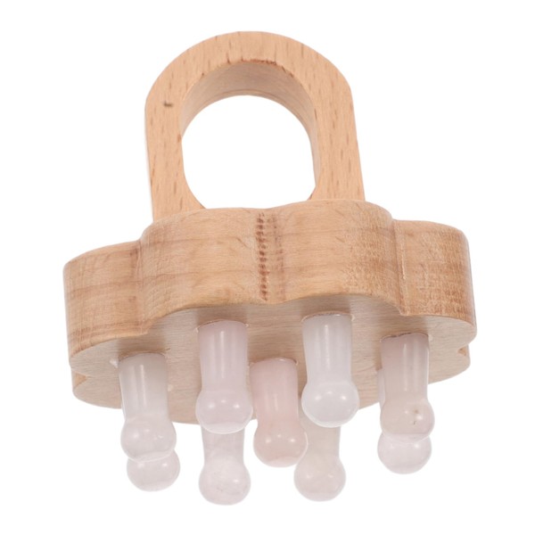 OATIPHO Handheld Natural Quartz Massage Comb for Scalp and Hair