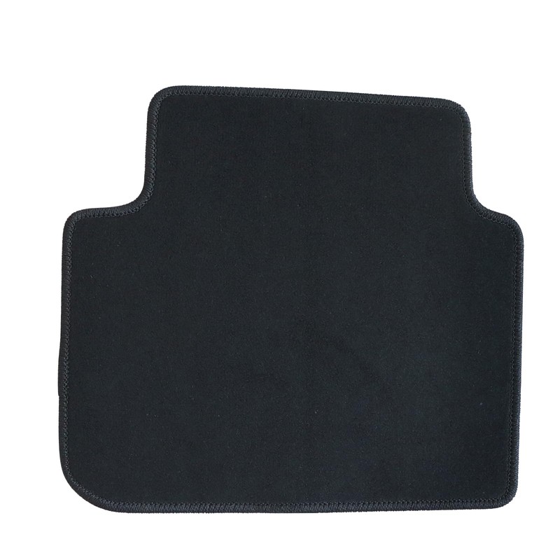 SecosAutoparts Replacement Black Velour Front & Rear Floor Mats Carpet