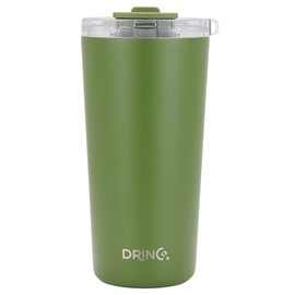 Drinco - 20 oz Stainless Steel Tumbler | Double Walled Vacuum Insulated Mug With Lid, 2 Straws, For Hot & Cold Drinks (20oz Forest, 20oz)
