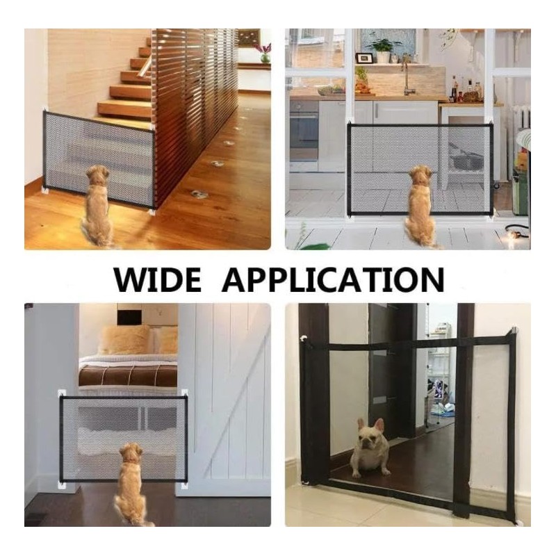 Dog Barriers, Foldable Dog Door Safety Gate, Portable, Door Stair