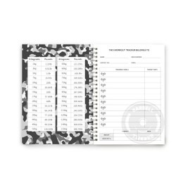 Workout Tracker - The Perfect Planner to record your Gym or Home Workouts - Six colours/styles - A5 size with 104 pages and space for 100 workouts - Set Goals & Track Progress