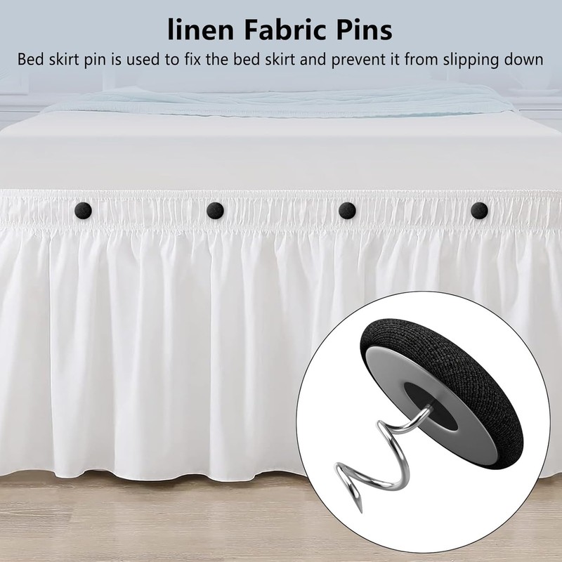 Upholstery Tacks Pins with Twist - Multipurpose Bed Skirt Pins