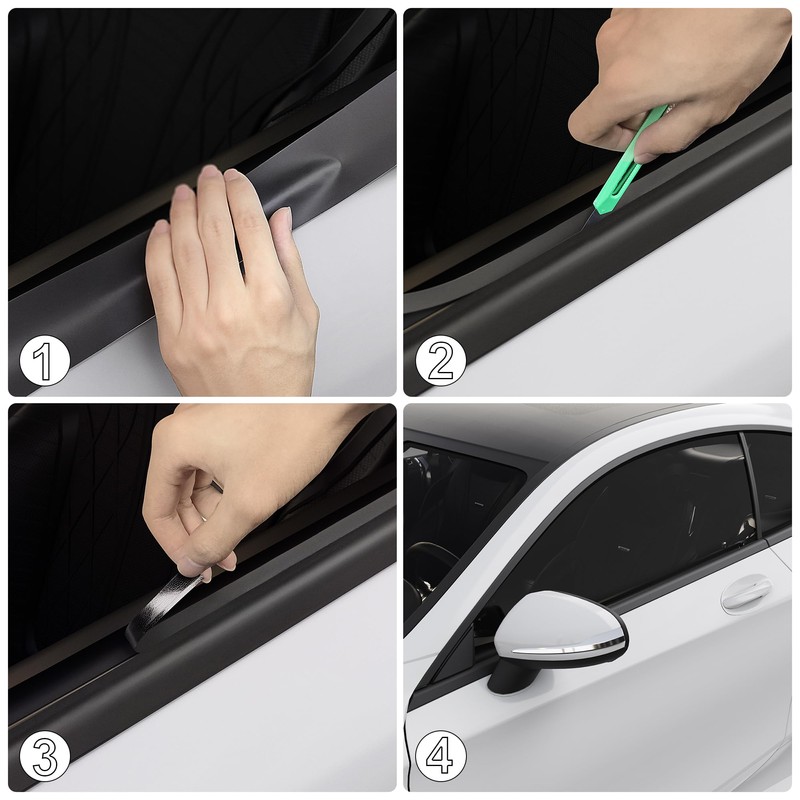 Arespark Matte Black Vinyl Wrap, Self-Adhesive Matte Vinyl Tape for