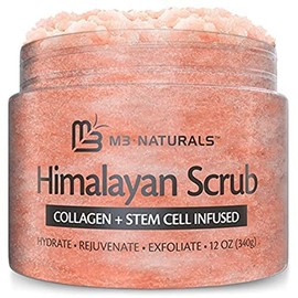 Himalaya Salt Scrub | Exfoliante Corporal de Sal del Himalaya con Colágeno, Aceite de Coco y Células Madre | Exfolia suavemente rostro, cuerpo, manos 