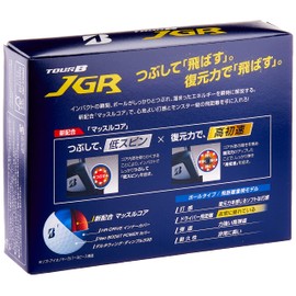 Bridgestone Tour B JGR 2021 Model Golf Balls, 12 Balls, Pearl Pink