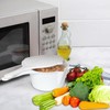 Home-X Microwave Cooking Pot with Strainer Lid - Microwave Steamer