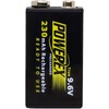Powerex Low Self-Discharge Precharged 9V(9.6V) Rechargeable NiMH Batteries (MHR9VP), 1-Pack