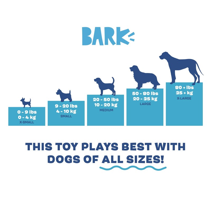 BARK Puppy Side Up Egg Dog Toy With Squeaker For