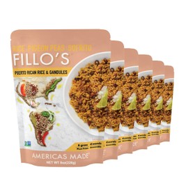 FILLO'S Rice 6 pack (Spicy Puerto Rican Rice & Pigeon Peas - Mashup)