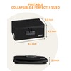 JUNDUN Index Card Box with Lock,Collapsible Fireproof Index Card Holder