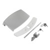 Silver Door Handle Latch Kit Compatible with AEG Washing Machines