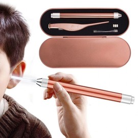 LED Ear Pick Tweezer Set - Lighted Earwax Remover LED Ear Pick 2ea