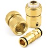 ERKOON Garden Hose Connector, Pack of 3 Hose Connectors, 1/2