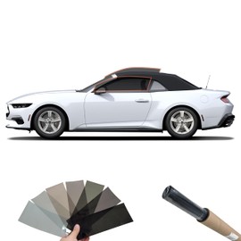 DIY MotoShield Pro 2mil Premium Professional Precut Nano Ceramic Window Tint Film Kit for (2024-2025) Ford Mustang Convertible (Front Driver/Passenger 35)