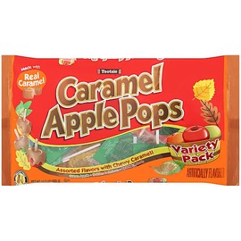 Tootsie Caramel Apple Pops Assorted Apple Orchard Lollipops 12.7-oz. Bag